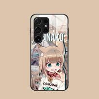 Anime Kinako Hara Mobile Phone Case for Samsung Galaxy S26 S25 S24 S23 S22 S21 S20 Note20 Plus FE Ultra Glass Colorful Cover Galaxy S26