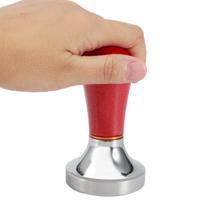 Aluminium Alloy Powder Pressed Hammer 57mm Espresso Tamper Coffee Accessories  Coffee Bar raudona