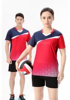 Men’s and Women’s Professional Volleyball Team Uniform Set – Printed Design for Competition and Training Men's M raudona