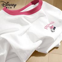 Disney Girls' Summer Loose Short-Sleeve T-Shirt 140 balta raudona spalva