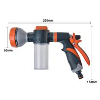 Car Water Washer High Pressure Hose Foam Sprayer Foam Nozzle Soap Dispenser Garden Watering Tool with 8 Watering Modes for Car Washing Plants Watering