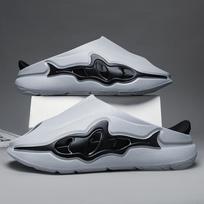 Men's & Women's Sporty Shark Slippers: Non-Slip, Odor-Resistant, Soft, Thick Sole, 'Stepping on Poop' Feeling for Indoor & Outdoor Use. 36-37 spalva