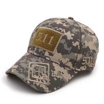 5.11 Velcro Tactical Camouflage Baseball Cap - Military Sports Hat Adjustable