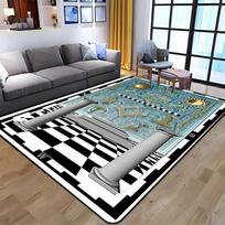 Freemasonry Carpet Masonic Rug Floor Mat Carpet Regtangle Living Room Carpet Bedroom Carpet Home Anti-Slip Carpet Door Mat 40x60cm