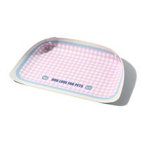 Pu Leather Pet Anti Spill Placemat Waterproof Oil Resistant Cat Bowl Mat Ins Pet Feeding Mat Pet Food Feeding Pad A1