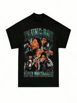 2025 Young Never Broke Again American Retro Hip Hop Rap Figure Print Short Sleeve T-Shirt High Quality Luxury Brand Ins Y2k(1) S įvairiaspalvis