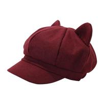 Anime Ear Peaked Cap for Female Joker Girls Lolita Style Octagonal Hat Lady Chauffeur Hat Beret Hat Vintage Headdress įvairiaspalvis