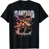 Pantera Oficialūs Cowboys From Hell Jojantis Skeletas Trumpomis Rankovėmis Marškinėliai S juoda