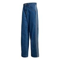 Adidas Originals Adicolor Firebird Striped Mid-Rise Simple Denim Pants Men bottoms KD1499 28