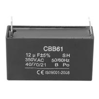 CBB61 Generatoriaus Kondensatorius Benzininio Generatoriaus Paleidimo Oro Kondicionavimo Variklio Kondensatorius 350VAC 12UF juoda