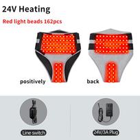 Red Light Therapy Abdominal Massager Fast Heating Vibration Kneading Relieve Menstrual Pain Waist Support Belt EU-Plug