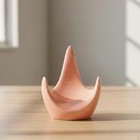 Ceramic Ocarina Stand Base Flute Accessories Elegant Tripod Display Musical Instrument Holder rožinė