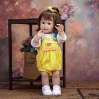 KEIUMI Realistiška 55CM Atgimusi lėlė Kūdikis Pilnas Silikonas Vinilas Mielas Naujagimis Lėlė Žaislas Vaikams Kalėdinė Dovana 22 inch