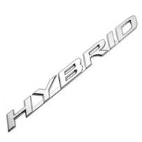 3D Metal HYBRID Logo Rear Trunk Fender Door Emblem Badge Car Sticker Decals for  RX350 NX200 ES300 IS300 LX470 LX570 sidabras