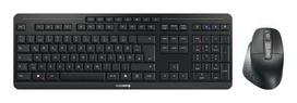 Cherry Stream Desktop Ultimate Keyboard. Mouse included. Home/Office. USB + RF Wireless + Bluetooth. QWERTZ German. Black