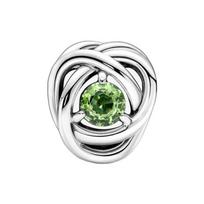 Pandora Spring Green Eternal Loop Charm Women Charm 790065C03 Green,F