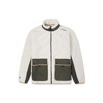 Converse Retro Contrast Color Stitching lamb's wool Jacket White Men's 10021937-A05 XL