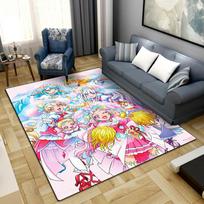 PreCure Anime Print Carpet Large Area Rug Non Slip Washable Floor Mat Bedroom Home Decor LXR86 60x90cm