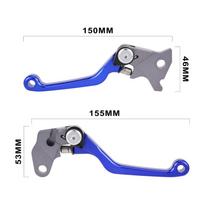 BIUGERCN Motorcycle Brake Clutch Levers Accessories For YAMAHA YZ80 YZ85 WR250R WR250X SEROW 225/250 TTR250 XT250 XT250X TRICKER mėlyna