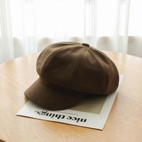 Duck Tongue Retro Berets Hat Octagonal Painter Cap Fashion Vintage Newsboy Cap  Female kava