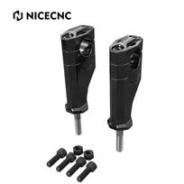 NICECNC Motorcycle Handlebar Risers for Yamaha Tenere 700/Rally XTZ700 2019 2020-2024 Tenere 700 World Raid 2022 juoda