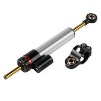 Motociklo vairo amortizatorius Stabilizatorius Universalus KTM Yamaha Tenere BMW GS GSA Kawasaki Suzuki Honda Ducati Street Sport Dviratis sidabras