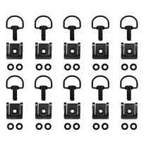 10pcs Motorcycle 17mm Quick Release Screws 1/4 D-ring Turn Race Fairing Fastener For Honda Yamaha Motocross Replacement Parts juoda