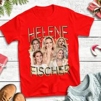 Helene Fischer GerUnisex dainininkės marškinėliai Unisex naujovė 100% medvilniniai marškinėliai apvalia kaklo iškirpte trumpomis rankovėmis dideli dydžiai viršutiniai drabužiai S