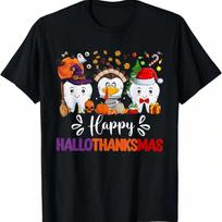 Happy Fry-Day Cute unisex Wounisex T-Shirt,Comfortable Cotton T-Shirt,Comfortable Pure Cotton.Jpg S įvairiaspalvis