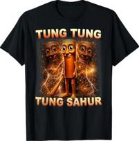 Tung Tung Tung Sahur is Calling Funny Italian Brainrot T-Shirt L