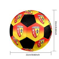 DYDIS 5 RC Objektyvo Futbolo Kamuolys Spalvingas Visų Amžių Mašininio Siuvimo PVC Paruoštas Varžyboms Patvarus Aukšto Atsitrenkimo