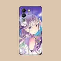 ReZero Emilia Waifu Mobile Phone Case for VIVO V60 V50 V40 V30 V29 V27 V25 V23 Pro Lite 5G Colorful Printing Cover Pretty Luxury vivo V60