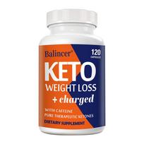 Keto Dietary Supplement, With Sodium, Sodium Beta-Hydroxybutyrate, 120 Capsules Per Bottle 120 Capsules