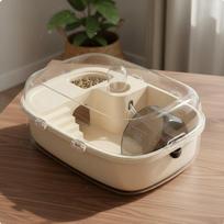 Hamster House with Accessories Easy to Clean Portable Cage Ventilated Transparent Small