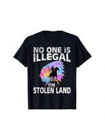 No One Is Illegal Tshirt unisex Wounisex T-Shirt S įvairiaspalvis