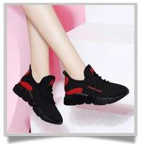 Tenis Feminino  Women's Vulcanize Shoes Outdoor Breathable Air Mesh Fitness Fabric Sock Sneakers Female Chaussures Femme 36