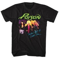 Poison Nothin But a Good Time Unisex T-Shirt Rock Band Album Cover Art Tour Merch Graphic Tee S