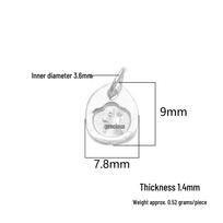 S999 Sterling Silver Chinese Style Tag Pendant for DIY Crystal Bracelets & Necklaces Pure Silver 999 sidabras