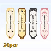 20pcs Food-Grade Disposable Ice Making Bags Self-sealing Ice Cream Bag Ice Pop Bags  Summer 20PCS