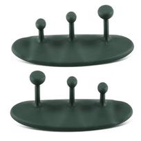 Three-Finger Anti-Slip Silicone Grip Pad for Barbell and Fitness Equipment