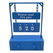 with 30 Number Tags This Year Book Tracker 3D Hanging Reading Tracker  for Book Lovers mėlyna