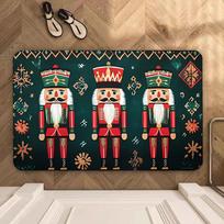 VIKAMA Nutcracker Soldier Doormat Comfortably Soft and Warm Noise-Reducing Entrance Hallway Mat Bathroom Rug Home Decor 40cm x 60cm