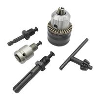 Drill Chuck Conversion Kit Easy to Install Converter Tool Replacement 1/2  Plus Shank Alloy 1/2  Hex Shank for Garage Workshop