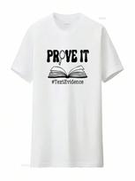 Prove It Text Evidence T Shirt English Teacher Research Reading Funny Life Vintage Washed Homme Comfortable Stylish S įvairiaspalvis