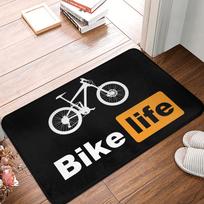 MTB Mountain Bike Door Floor Kitchen Bath Mats Anti-Slip Outdoor Bicycle Cyclist Ride Doormat Garden Entrance Carpet Rug 40x60cm