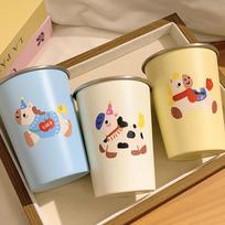 3-Pack Stainless Steel Family Mouthwash Cups mėlynos) spalvos/balta spalva