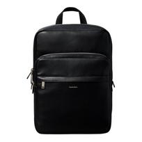 Calvin Klein Branded Slim Fit Square Polyurethane Backpack Regular Men's Black juoda