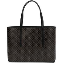 Calvin Klein Casual presbyopic letters printed all over large capacity coated fabric shoulder bag large size women's space black juoda