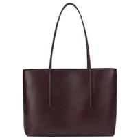 Calvin Klein Commuting presbyopic letters printed all over large capacity mixed material handbag large size women's cocoa brown ruda