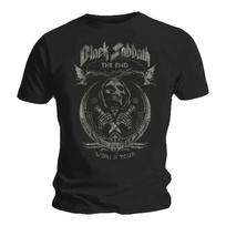 Black Sabbath The End Grybas Juodas Klasikinio Roko Metalo Grupės Unisex Marškinėliai S